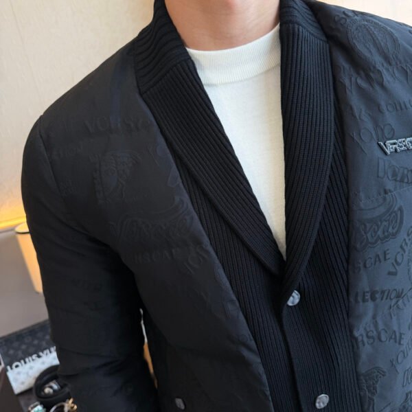 VRSC Jeans Couture Quilted Puffer Jacket - Black