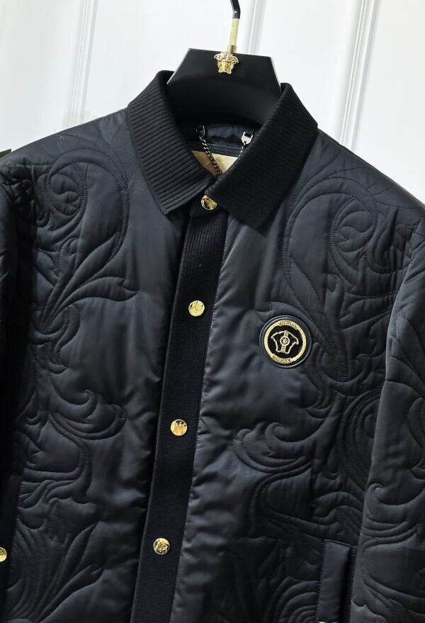 VRSC Quilted Barocco Bomber Jacket - Gold Buttons