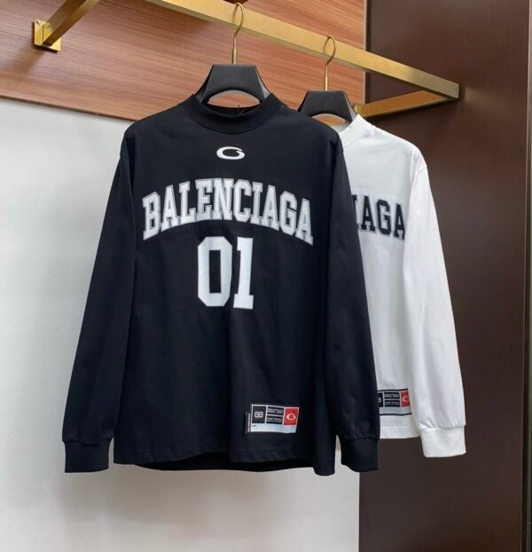 BLNCG Basket Ball Jersey Inspired Crewneck Jumper - Black