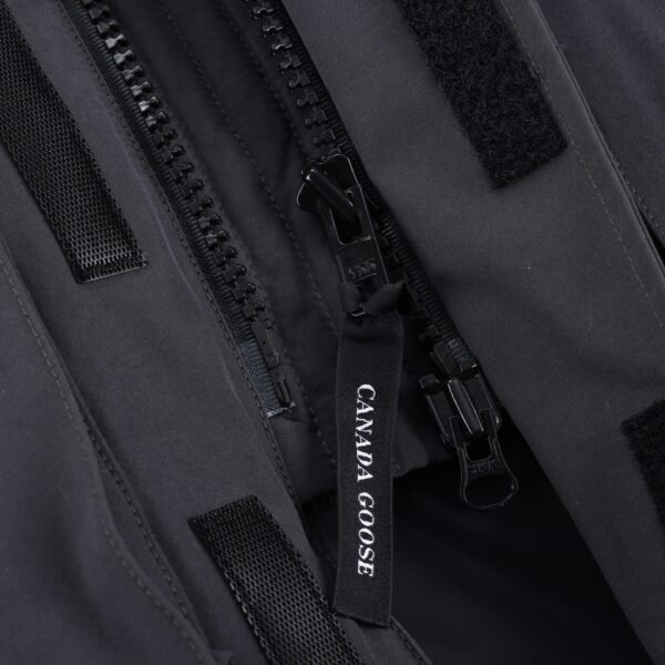 CG Utility Parka Coat with Fur-Trim Hood - Black