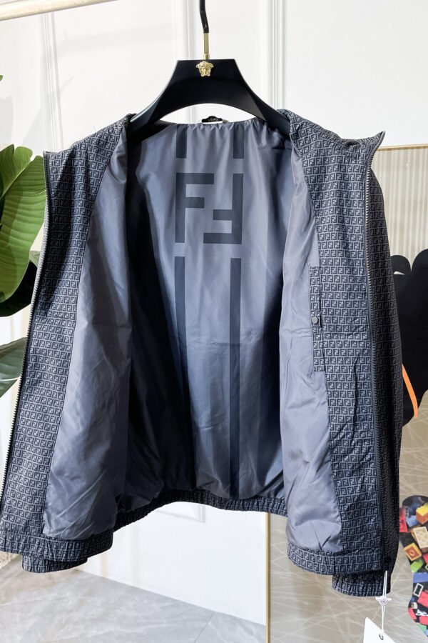 FND All-Over Monogram Hooded Jacket