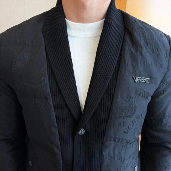 VRSC Jeans Couture Quilted Puffer Jacket - Black