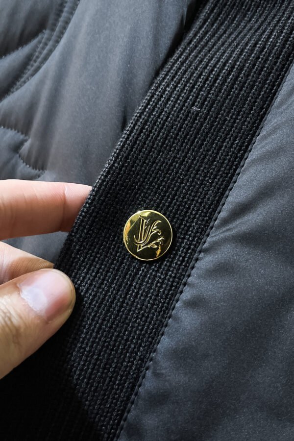 VRSC Quilted Barocco Bomber Jacket - Gold Buttons