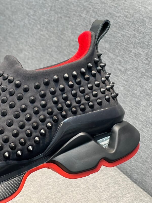 CLB Studded Slip-On Trainers with Chunky Sole - Black