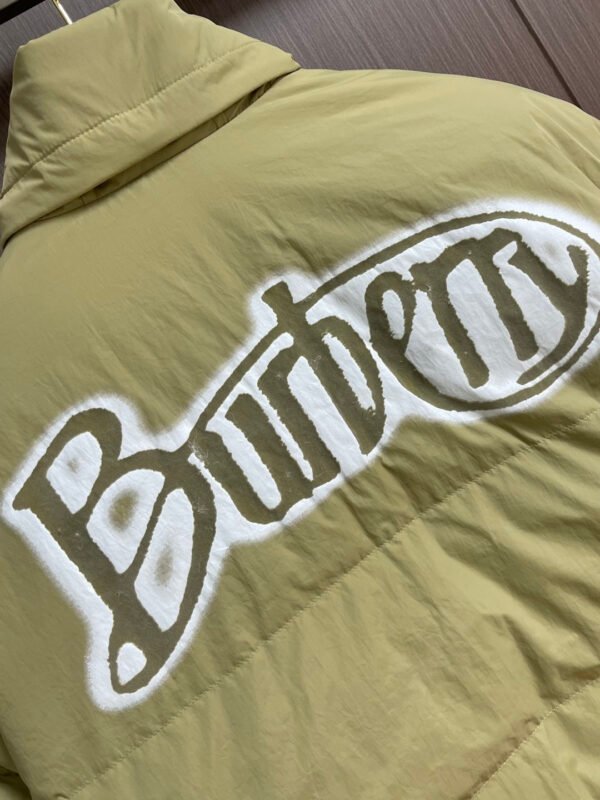 1367957f BRBY Puffer Jacket with Zip Front - Light Sage Green