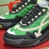 OFFW Chunky Trainers with Layered Panel Details - Green/Black