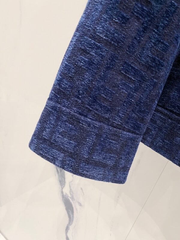 FND Zip-Up Jacket with Chest Pockets - Blue