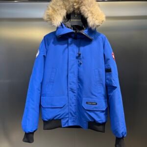 1433bf2b CG Fur-Trim Hooded Jacket with Utility Pockets - Blue