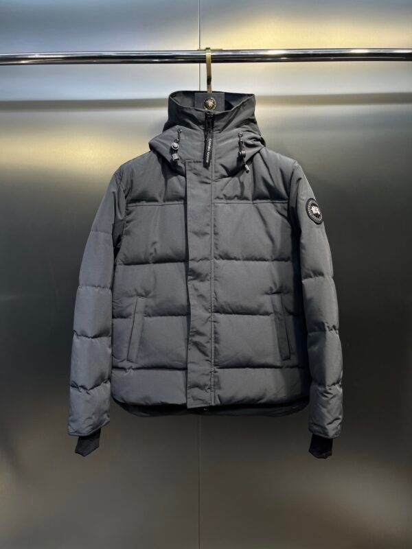 CG Quilted Hooded Puffer Jacket - Charcoal Grey