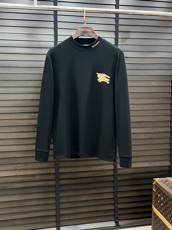 BRBY Crew Neck Jumper with Emblem Detail