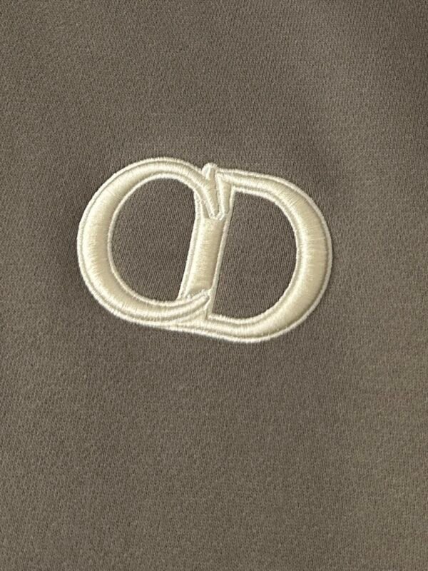 CD Embroidered Logo Pullover Hoodie - Olive Green