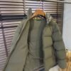 BRBY Hooded Padded Puffer Jacket - olive Green