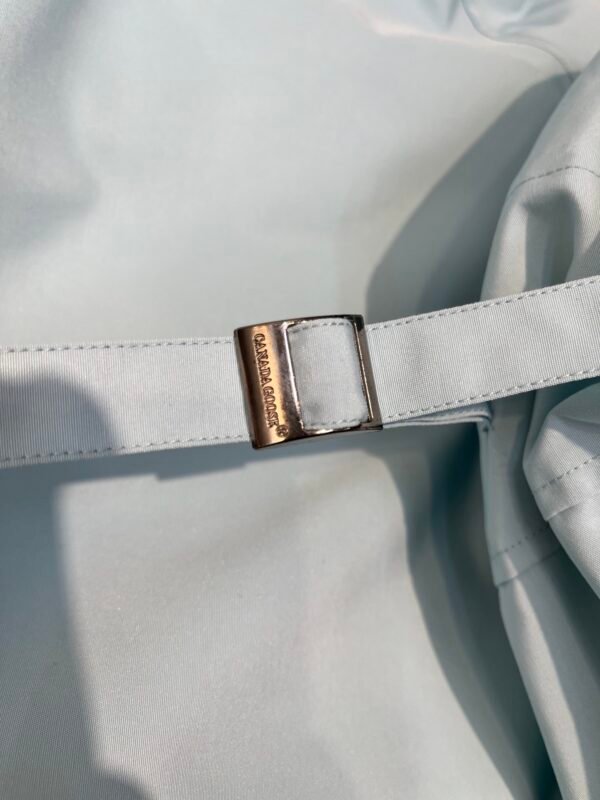 CG Fur-Trim Hooded Jacket with Utility Pockets - Ice Blue