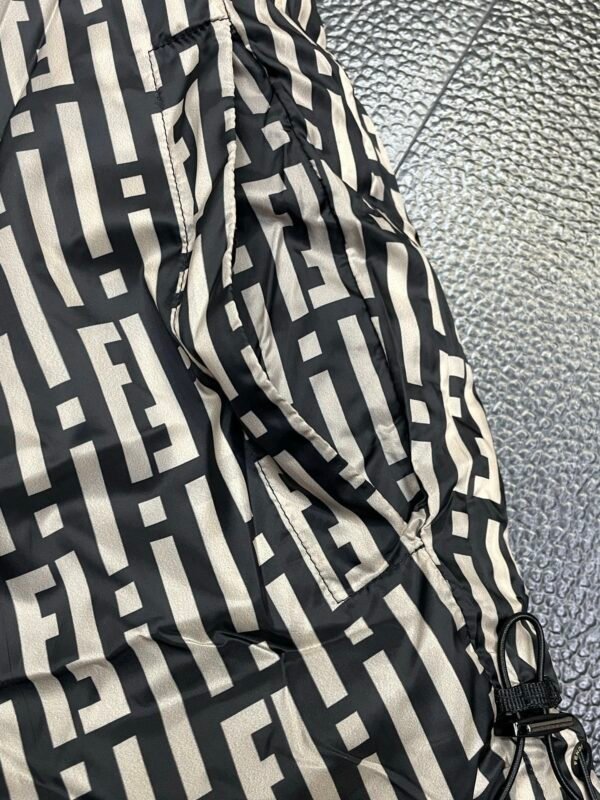 FND Monogram Padded Gilet - Black/Ivory