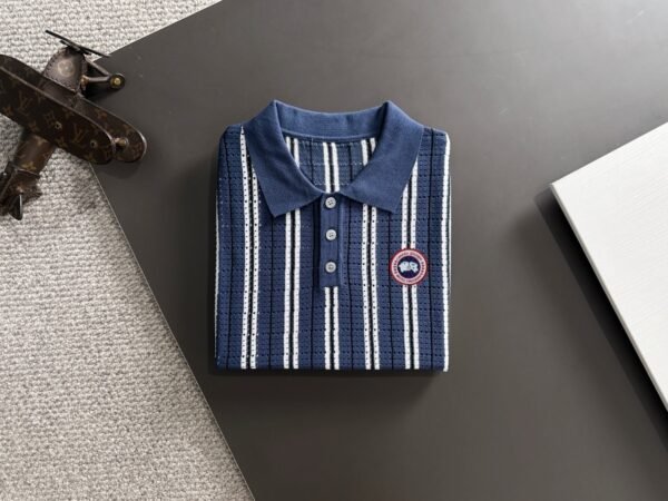 CG Stripped Polo Shirt – Blue