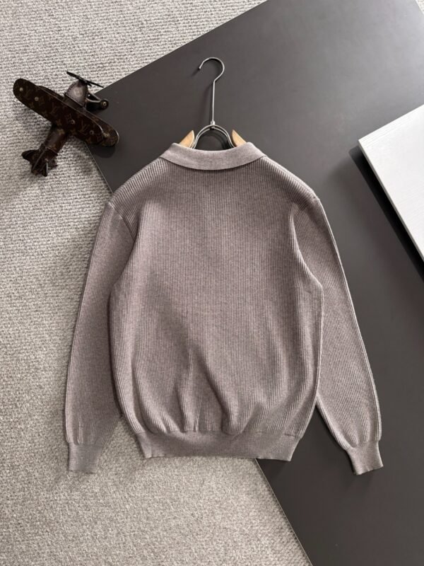 CG Half-Zip Knit Jumper - Taupe Grey