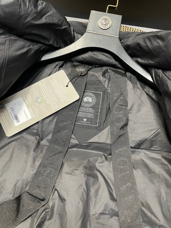 CG Hooded Zip-Up Puffer Jacket - Black