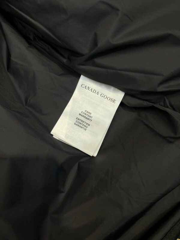 CG Puffer Jacket with Ribbed Collar - Black