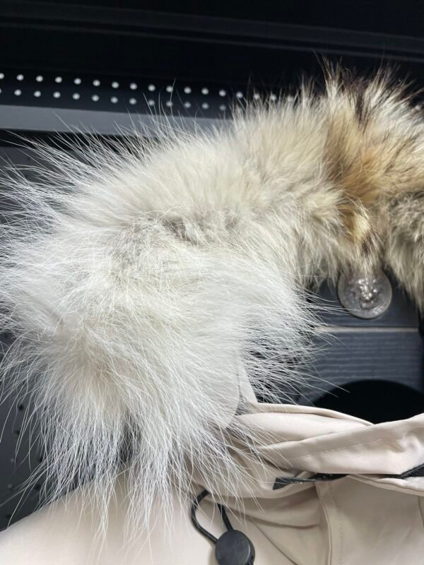 CG Utility Parka Coat with Fur-Trim Hood - White