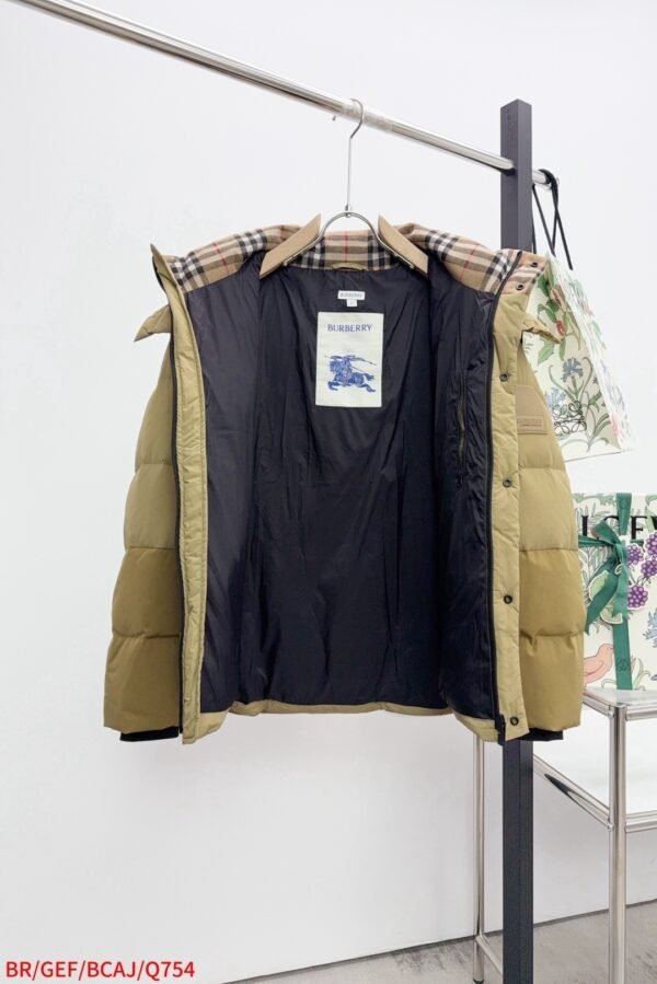 1ccb75ca BRBY Hooded Padded Puffer Jacket - Khaki