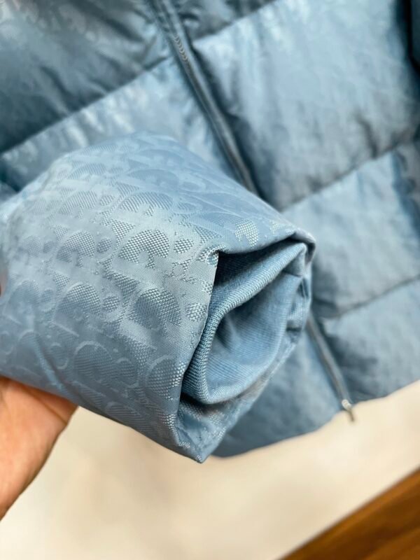 CD Quilted Puffer Jacket- Blue