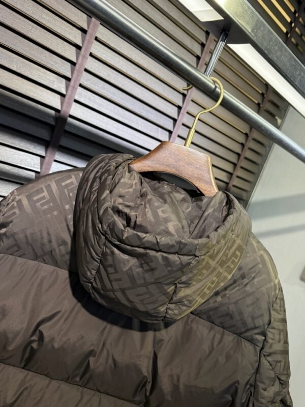 1dc008a8 FND Hooded Puffer Jacket with Contrast Lining