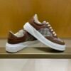 1e536af8 GCCI Low-Top Monogram Trainers with Contrast Panels - Dark Brown