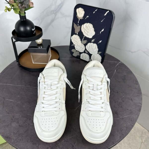 OFFW Trainers with Beige Contrast Panels