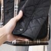 BRBY Quilted Jacket with Snap Buttons - Black/Brown