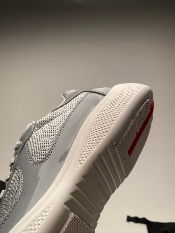 1f432058 PRDA Trainers with Mesh Panels and Contrast Smooth Overlays - Grey