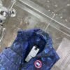 CG Quilted Puffer Jacket with Abstract Print - Navy Blue