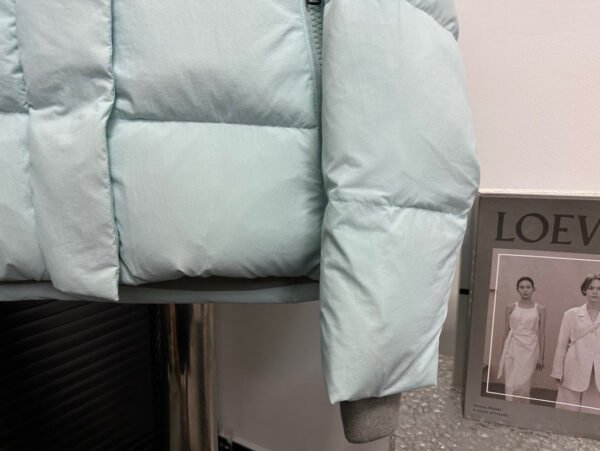 CG Hooded Puffer Jacket with Zip Pockets - Mint Green