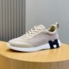 HRMS Leather & Suede Trainers – Beige