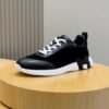 HRMS Leather & Suede Trainers – Black