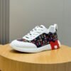 HRMS Multicolor Monogram Canvas & White Leather Overlays Low-Top Trainers