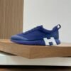 HRMS Mesh Low-Top Trainers – Blue with White Detail