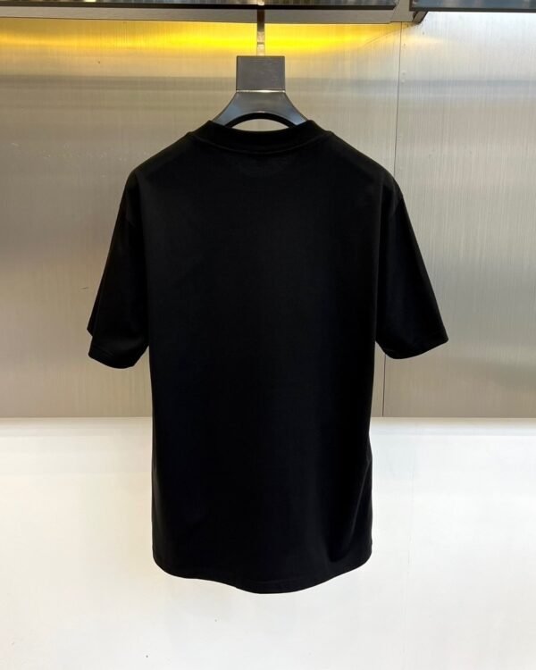 2 BLMN Paris Gold Logo Embossed Cotton T-Shirt – Black