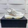 AMR Mesh & Suede Bone Runner Trainers – Alabaster