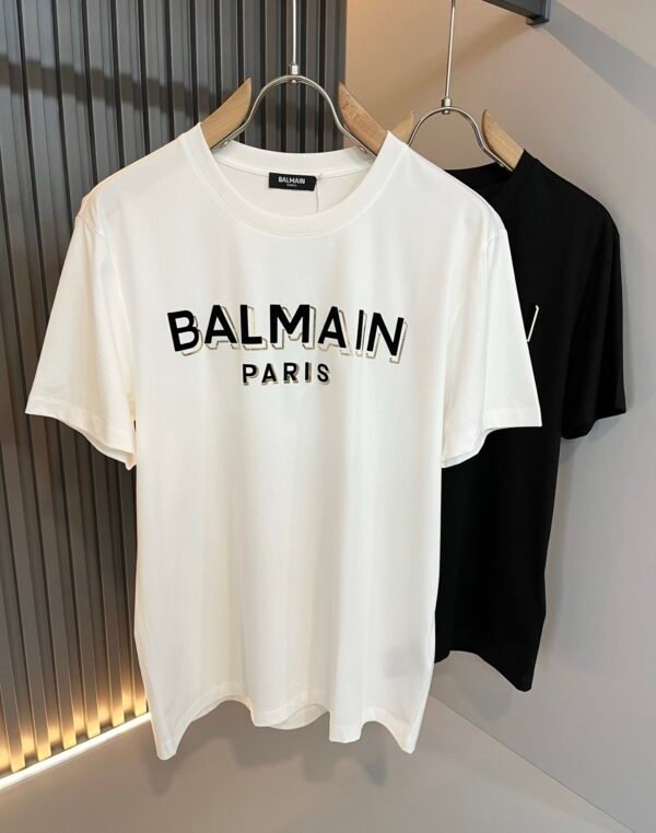 BLMN Paris Contrasted Logo Crewneck T-Shirt
