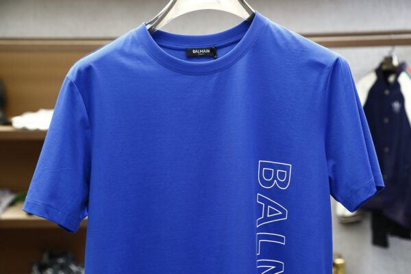 2 BLMN Side Logo Cotton T-Shirt – Blue