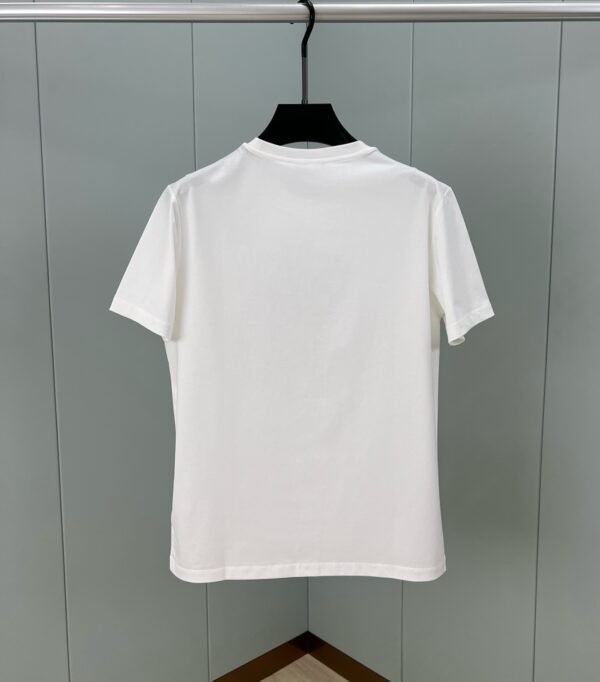 2 BLMN Paris Coin Logo Flocked T-Shirt – White