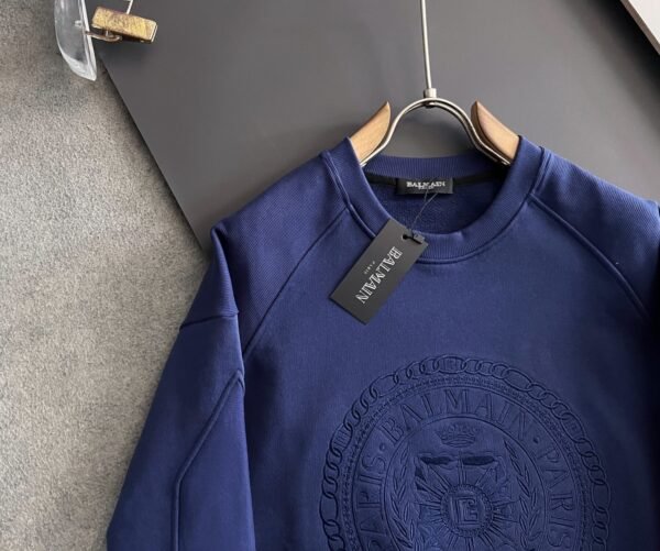 BLMN Embroidered Medal Logo Jumper - Blue