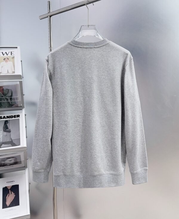 2 BLMN Logo Print Crewneck Long-Sleeves Tee Jumper – Light Grey