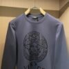 VRSC Metallic Medusa Head Print Cotton Jumper - Blue