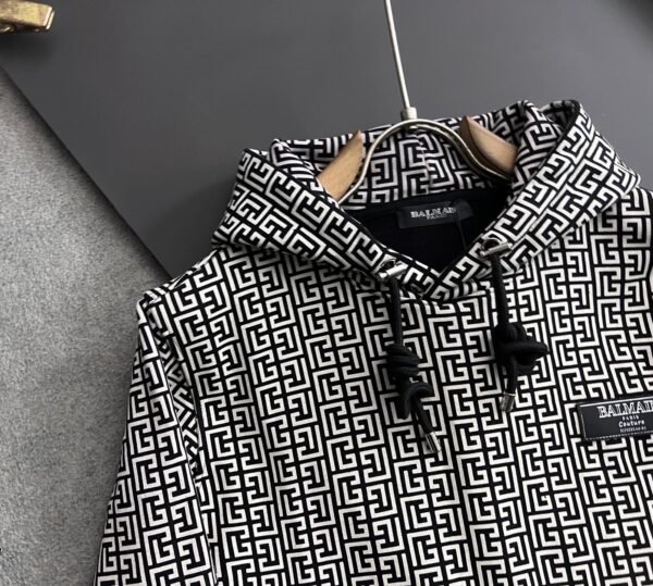 2 BLMN Monogram-Jacquard Cotton Hoodie