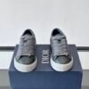 2 DXR CD Spin Grained Calfskin & Oblique Canvas Trainers – Anthracite Grey