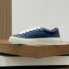 DXR CD Low-Top Oblique Leather Trainers – Navy Blue