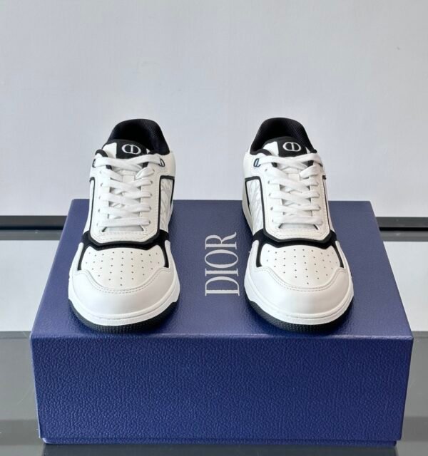 2 DXR CD Oblique Uptown Low-Top Sneaker – White & Black