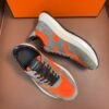 2 HRMS Suede Low-Top Trainers – Orange & Grey