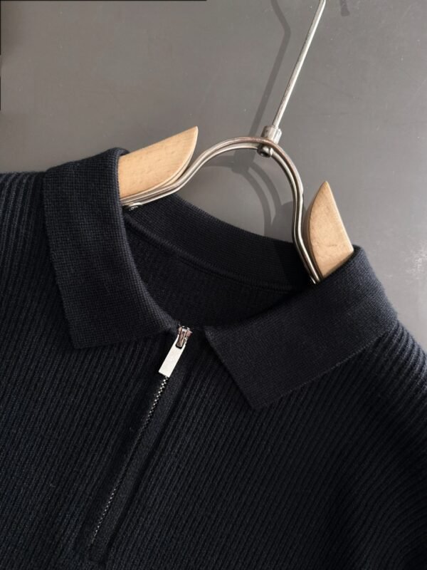 2021113d CG Half-Zip Knit Jumper - Black